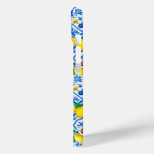 サマーマジョリカブルーシチリア地中海の柑橘類 Case-Mate iPhoneケース (裏面 / 左)