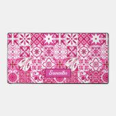 サマーマジョリカレッドシシ地中海のリアン デスクマット (正面)