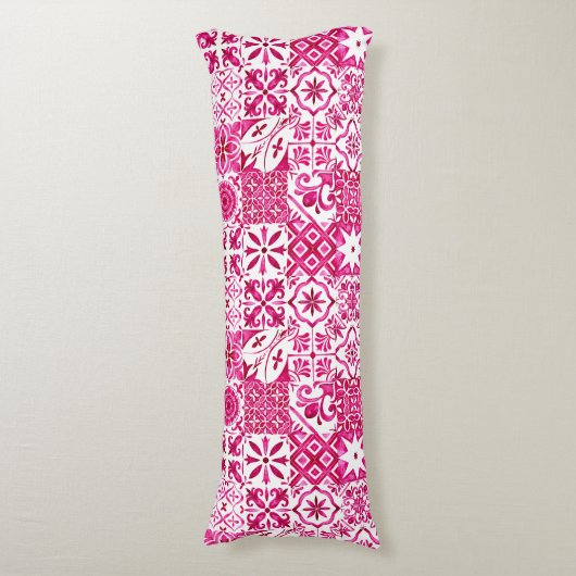 サマーマジョリカレッドシシ地中海のリアン ボディピロー (正面縦)