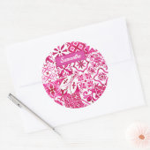 サマーマジョリカレッドシシ地中海のリアン ラウンドシール (封筒)