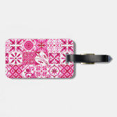 サマーマジョリカレッドシシ地中海のリアン ラゲッジタグ (裏面横)