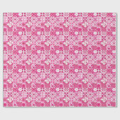 サマーマジョリカレッドシシ地中海のリアン ラッピングペーパー (フラット)