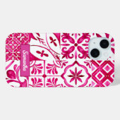 サマーマジョリカレッドシシ地中海のリアン Case-Mate iPhoneケース (裏面 (横))