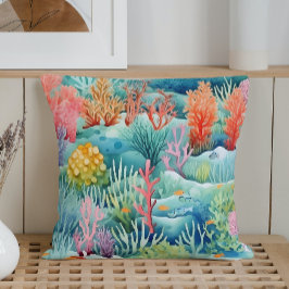 サマーマリンコーラルリーフ クッション