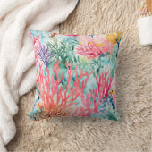 サマーマリンコーラルリーフ クッション (ブランケット)
