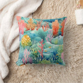 サマーマリンコーラルリーフ クッション (ブランケット)