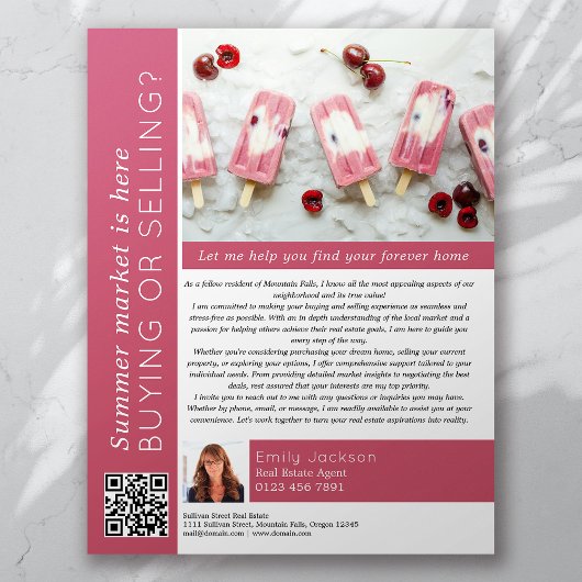 サマーマーマーマーケットは実在不動産マーケティング チラシ