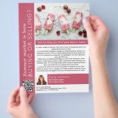 サマーマーマーマーケットは実在不動産マーケティング チラシ (手)