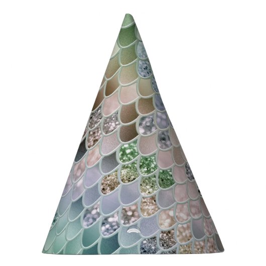 サマーマーメイドはかりで測グリッター#10 (フェイクグリッター) パーティーハット (右)