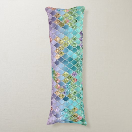 サマーマーメイドはかりで測グリッター#1 (フェイクグリッター) ボディピロー (正面縦)