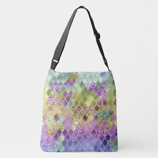 サマーマーメイドはかりで測グリッター#6 (フェイクグリッター) クロスボディバッグ (裏面)