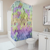サマーマーメイドはかりで測グリッター#6 (フェイクグリッター) シャワーカーテン (インサイチュ)
