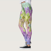 サマーマーメイドはかりで測グリッター#6 (フェイクグリッター) レギンス (左)