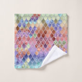 サマーマーメイドはかりで測グリッター#7 (フェイクグリッター) バスタオルセット (ウォッシュタオル)