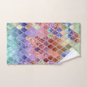 サマーマーメイドはかりで測グリッター#7 (フェイクグリッター) バスタオルセット (ハンドタオル)