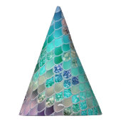 サマーマーメイドはかりで測グリッター#8 (フェイクグリッター) パーティーハット (右)