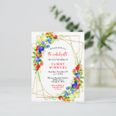 サマーミックスベリー誕生日パーティー ポストカード (スタンド正面)