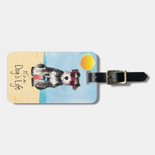 サマーミニチュアシュナウツァラゲッジタグ ラゲッジタグ (正面横)