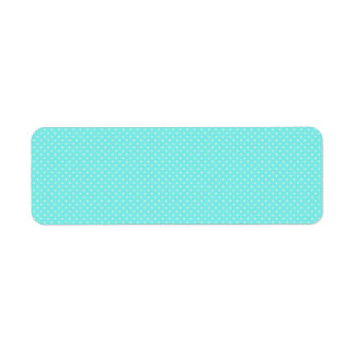 サマーミントグリーン水玉模様ハートオンアクアブルー ラベル