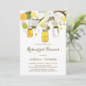 サマーメイソン・ジャース |リハーサルディナー招待状 招待状 (スタンド正面)