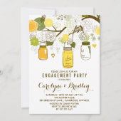 サマーメイソン・ジャース |婚約パーティ招待状 招待状 (正面)