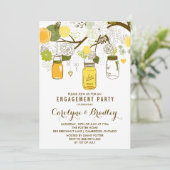 サマーメイソン・ジャース |婚約パーティ招待状 招待状 (スタンド正面)