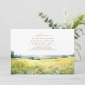 サマーメドウとワイルドフラワーズボホブライダルシャワー 招待状 (スタンド正面)