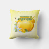 サマーメドウビーハイブ&ハニーポット クッション (裏面)