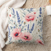 サマーメドウフローラデザイン.モダン屋外 クッション (ブランケット)