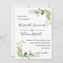 サマーメドウ葉結婚式招待状