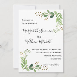 サマーメドウ葉結婚式招待状 セーブザデート