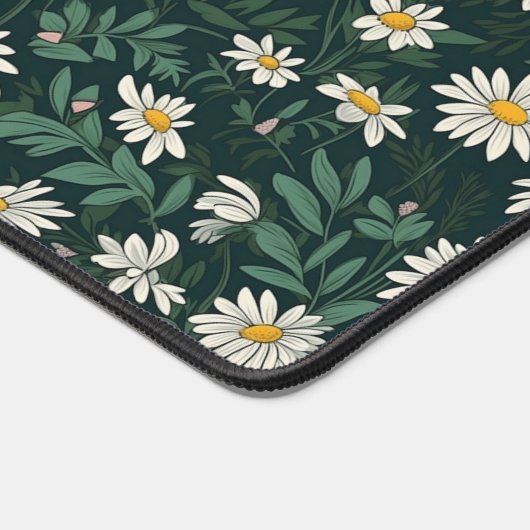 サマーメドーオブホワイトデイジー デスクマット (コーナー)