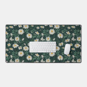 サマーメドーオブホワイトデイジー デスクマット (キーボード&マウス)