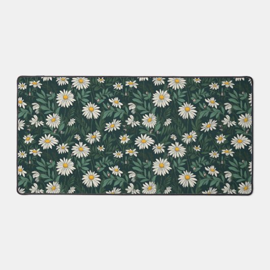 サマーメドーオブホワイトデイジー デスクマット (正面)