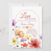 サマーメドーラブイン開花ブライダルシャワー 招待状 (正面)