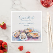 サマーモダンカキのローストパステル沿岸スタイル スタンダードランチョンナプキン (インサイチュ)