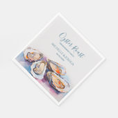 サマーモダンカキのローストパステル沿岸スタイル スタンダードランチョンナプキン (角)