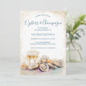 サマーモダンカキ&シャンパーニュ沿岸スタイル 招待状 (スタンド正面)