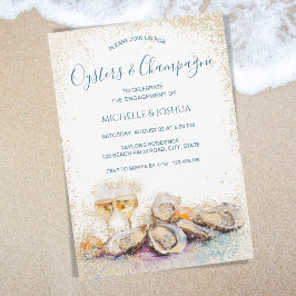 サマーモダンカキ&シャンパーニュ沿岸スタイル 招待状