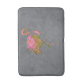 サマーモダンカラフルフラミンゴシックモダングレイ バスマット (正面縦)