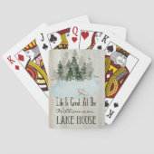 サマーモダンバケーションレイクハウスファミリー トランプ (裏面)