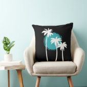 サマーモダンビーズパームツリースカイブルー クッション (椅子)