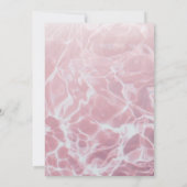 サマーモダンピンクプールパーティー誕生日 招待状 (裏面)