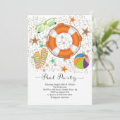 サマーモダンプールパーティー 招待状 (スタンド正面)