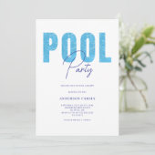 サマーモダンプールパーティー 招待状 (スタンド正面)