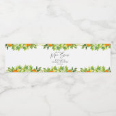 サマーモダンミアンズレモンシトラスブライダルシャワー ペットボトルラベル (シングルラベル)