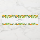 サマーモダンミアンズレモンシトラスブライダルシャワー ペットボトルラベル (シングルラベル)