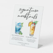 サマーモックテールブルーハワイアンピニャコラダ 台座サイン (正面)