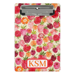 サマーモノグラムラズベリーウォーター色 ミニクリップボード