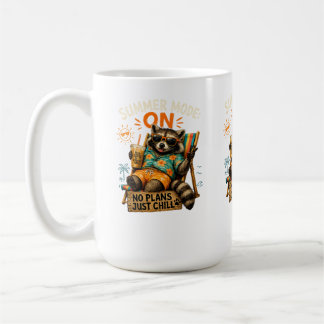 サマーモード発動 – 予定なし、のんびりモード 🦝☕ コーヒーマグカップ